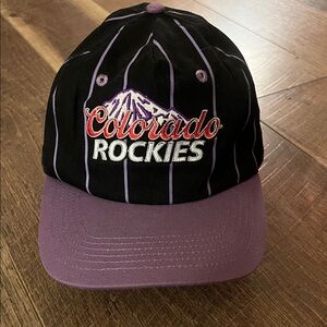 Men's Colorado Rockies Cap- Black and Purple